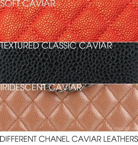 types of chanel leather